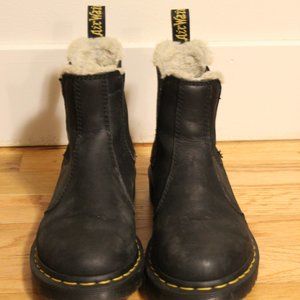 Faux Fur Lined Chelsea Boots